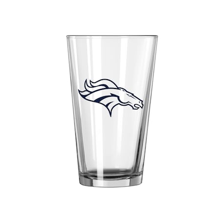 Logo Brands Denver Broncos 16oz Gameday Pint Glass 610-G16P-1